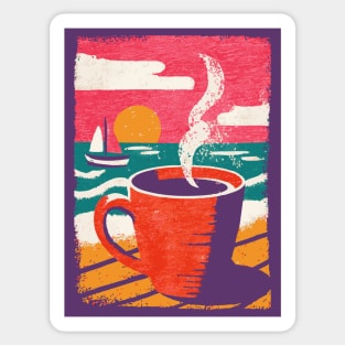 Sunrise Brew - Coffee by the Sea Sticker